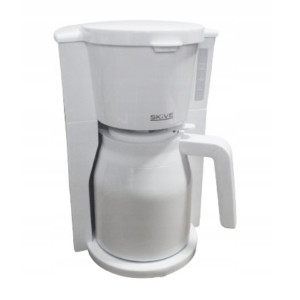 Ekspres przelewowy do kawy Skive z termosem 1L biały